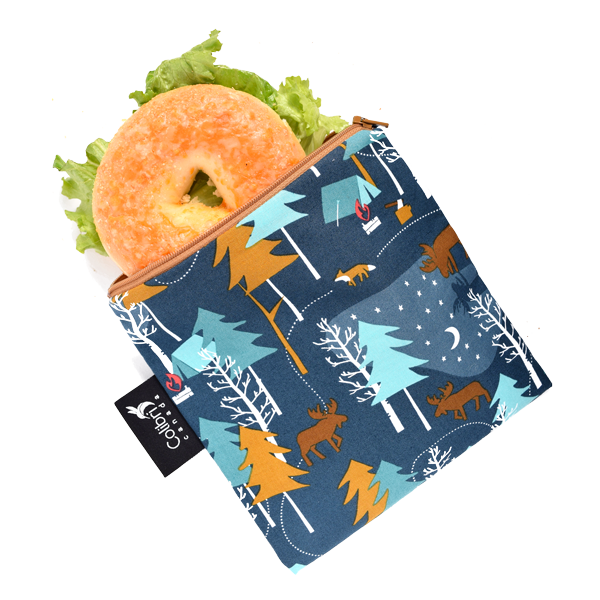 Reusable Snack Bag - Large - Camp Out print