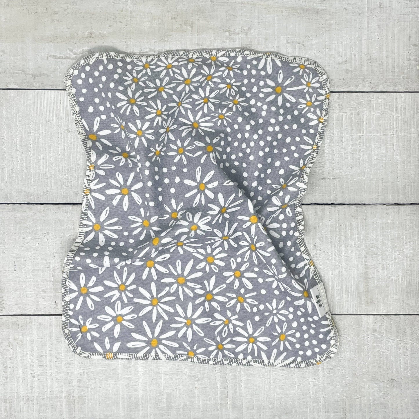 Reusable Paperless Towels - Grey Daisy