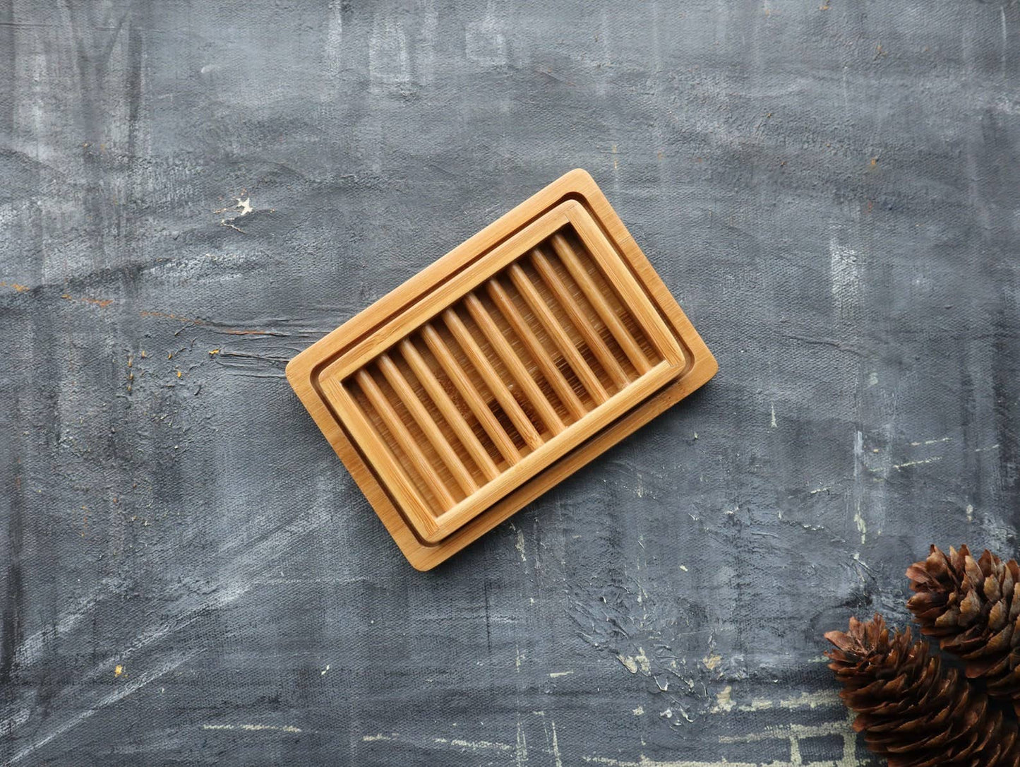 Bamboo Soap Dish (dual-layer)