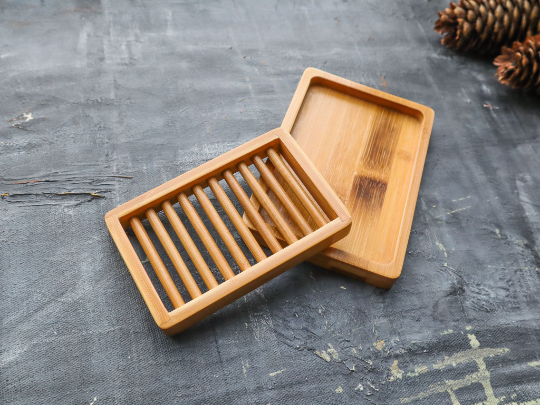 Bamboo Soap Dish (dual-layer)