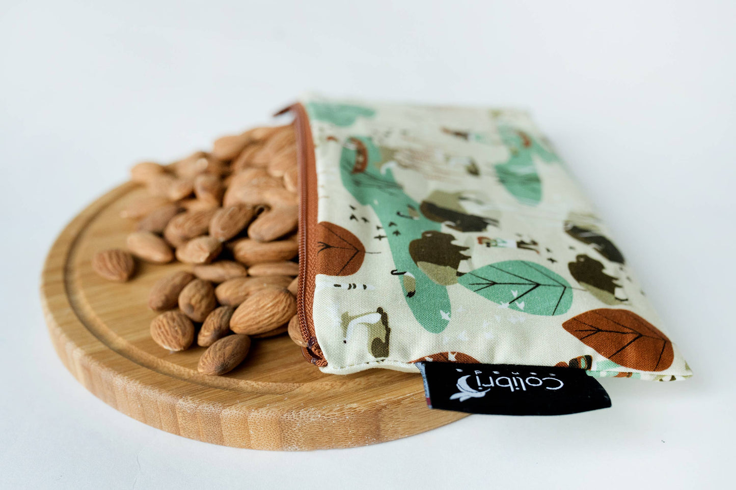 Reusable Snack Bag - Medium - Nature Walk print