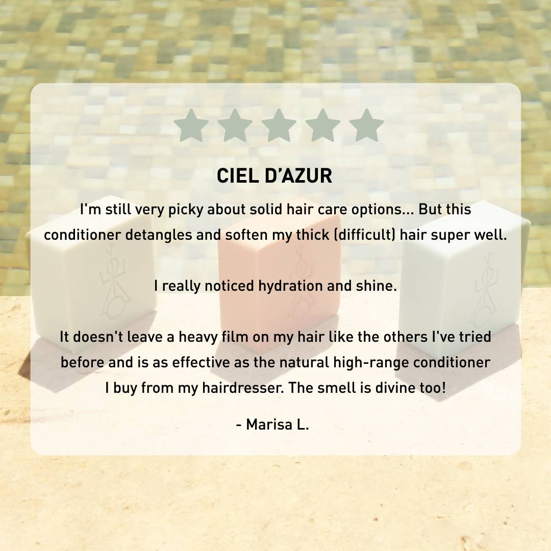 Solid Conditioner Bar - Ciel D'Azur - Hydrating