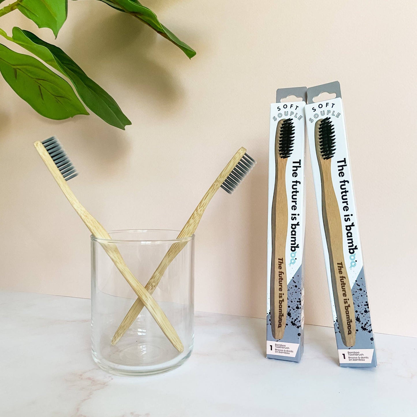 Bamboo Toothbrush with Charcoal Bristles