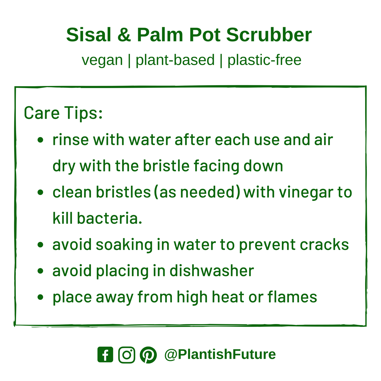 Sustainable Sisal & Palm Pot Scrubber